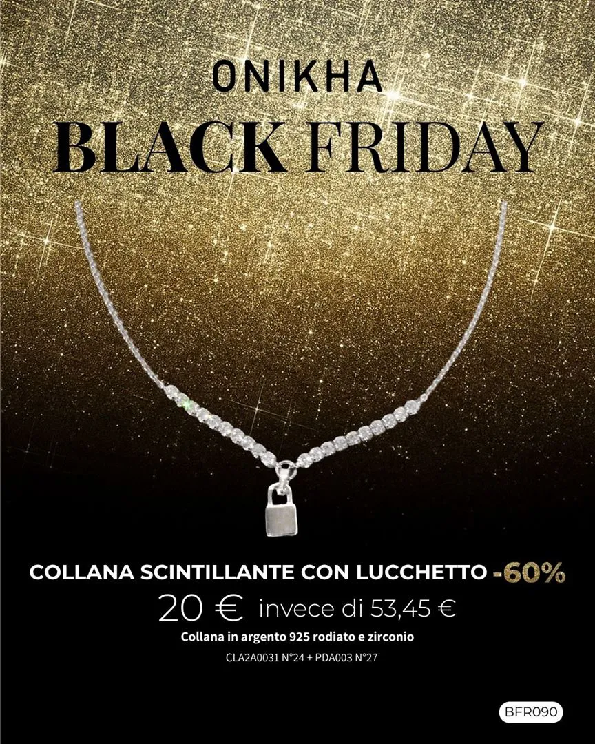 COLLANA SCINTILLANTE LUCCHETTO