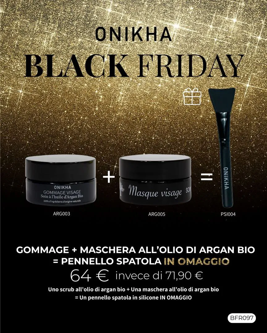 GOMMAGE + MASCHERA ALL’OLIO DI ARGAN BIO