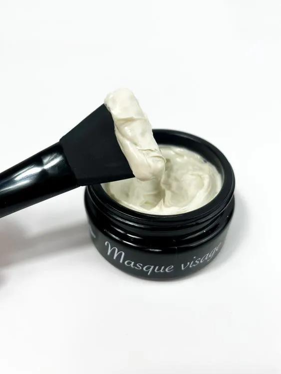 PENNELLO SPATOLA IN SILICONE NERO  MASCHERE VISO