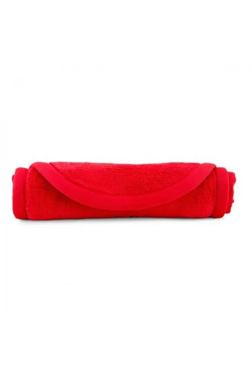 SERVIETTE DÉMAQUILLANTE RÉUTILISABLE ROUGE 