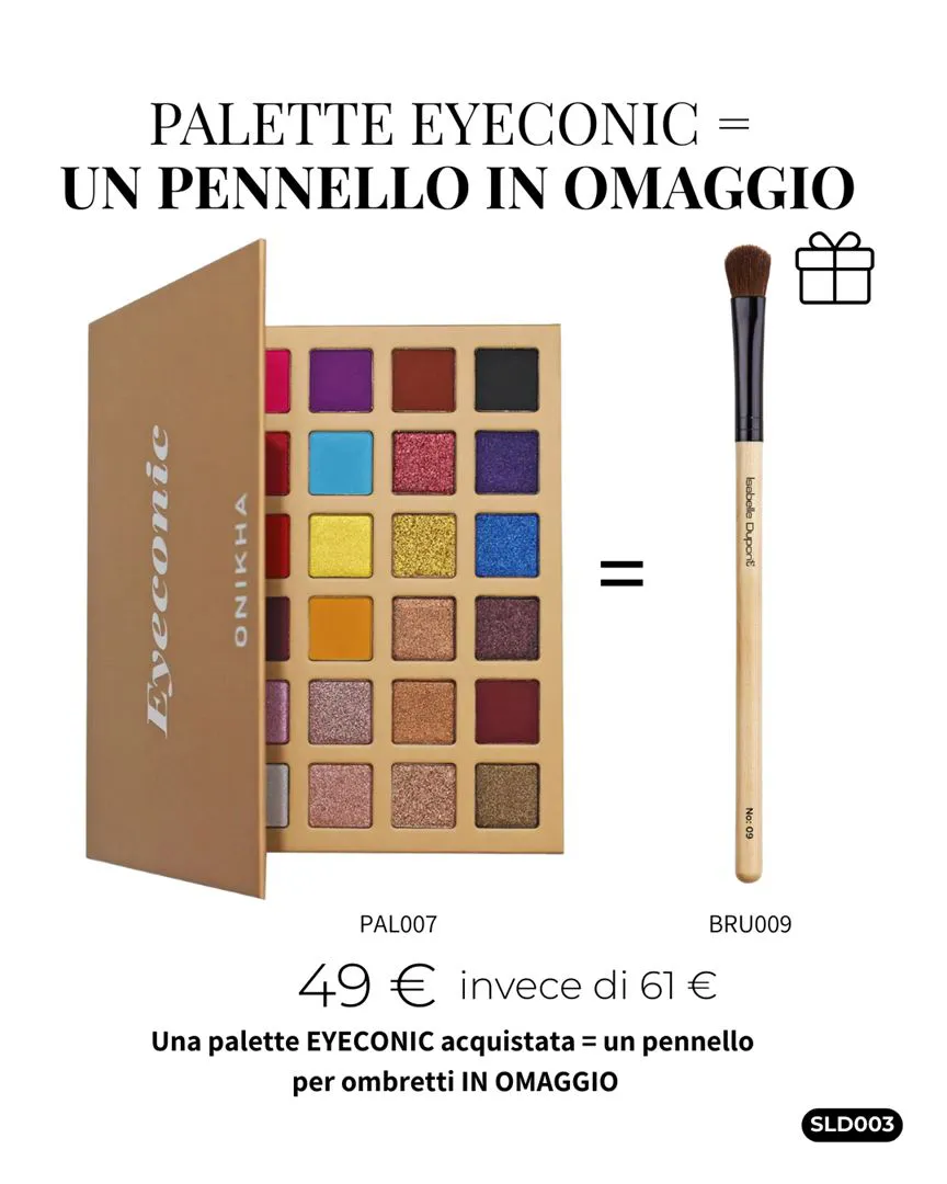 PALETTE EYECONIC + PENNELLO IN REGALO