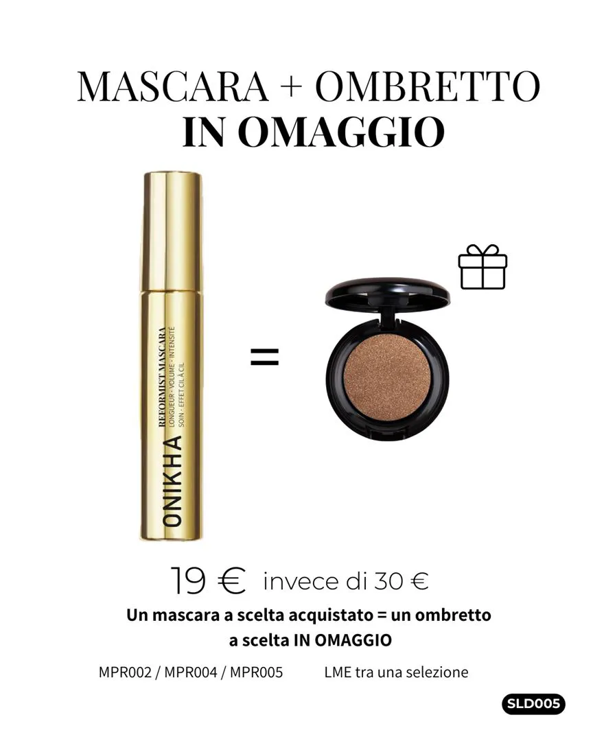 MASCARA + OMBRETTO IN OMAGGIO