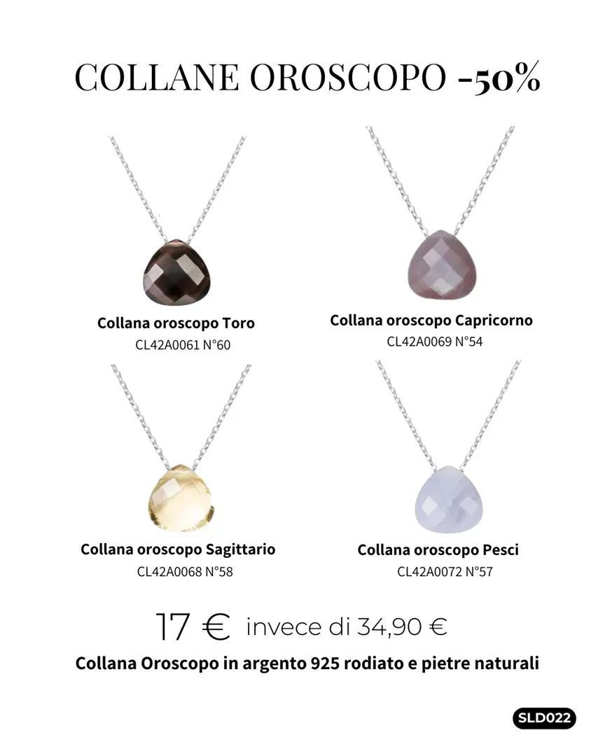 COLLANE ZODIACALI A SCELTA