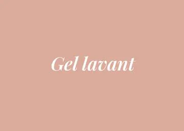 GEL LAVANT