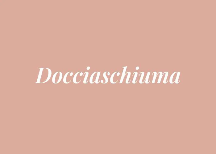 DOCCIASCHIUMA