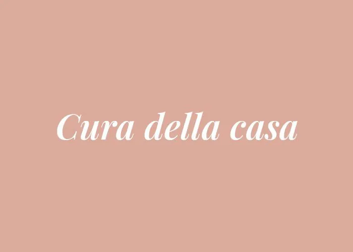 CURA DELLA CASA