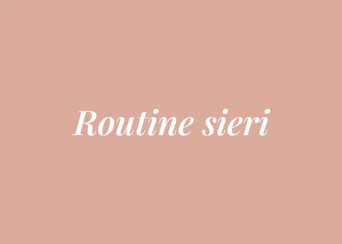 ROUTINE SIERI